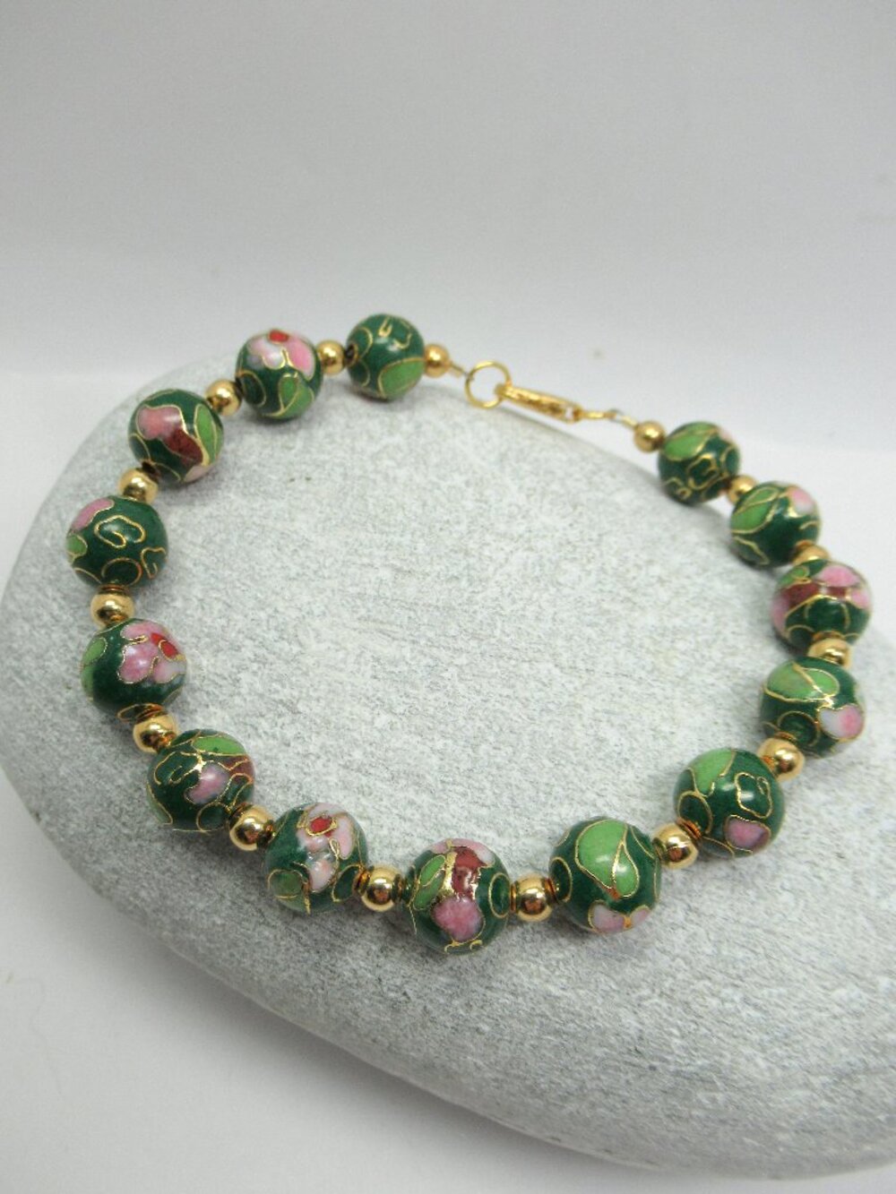 Green Cloisonne Bracelet